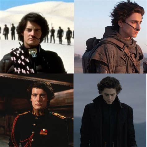 Kyle Mclaughlin And Timothee Chalamets Paul Atreides Side By Side R