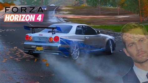 Fazendo Drift Com Skilyne R34 Do Brian Velozes E Furiosos Youtube