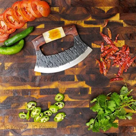 hand forged alaskan ulu knife hand forged damascus steel ulu knife