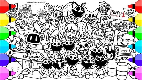 Poppy Playtime Chpter 3 Coloring Pages How To Color ALL Bosses And