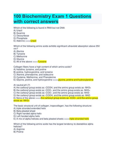 Biochemistry Question Bank With Answers Biochemistry Questio