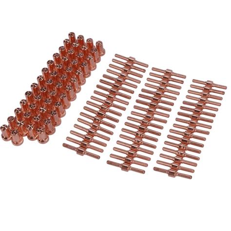 Pcs Red Copper Extended Long Plasma Cutter Tip Electrodes Nozzles