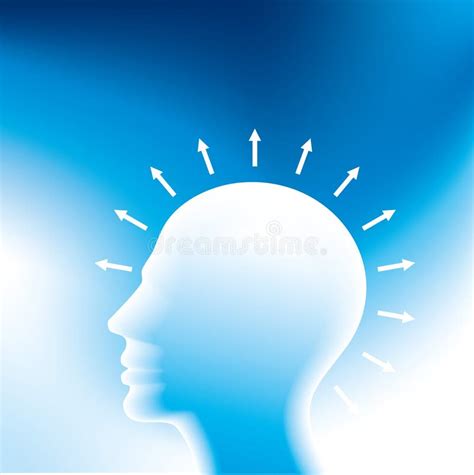 Human Head Thinking A New Idea Stock Vector Illustration Of