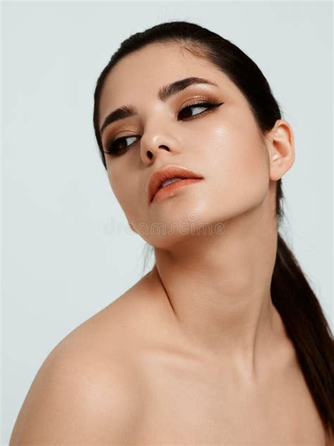 Sexy Brunette Shoulders Stock Photos Free Royalty Free Stock