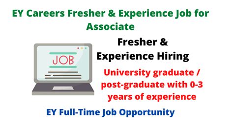 Ey Careers Fresher And Experience Job For Associate The Registration Link Is Given Below Check