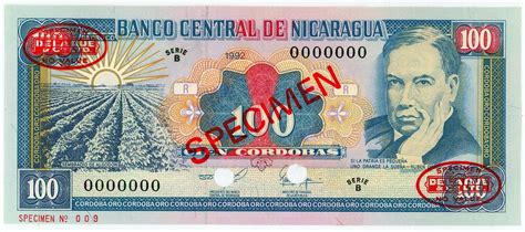 100 Córdobas Nicaragua Numista