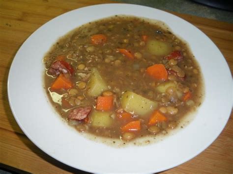 Linseneintopf Linsensuppe S Sauer Rezept Kochbar De