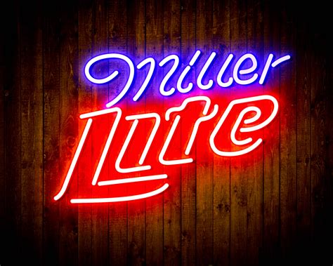 Miller Lite 3 Handmade Neon Flex Led Sign Pro Led Sign