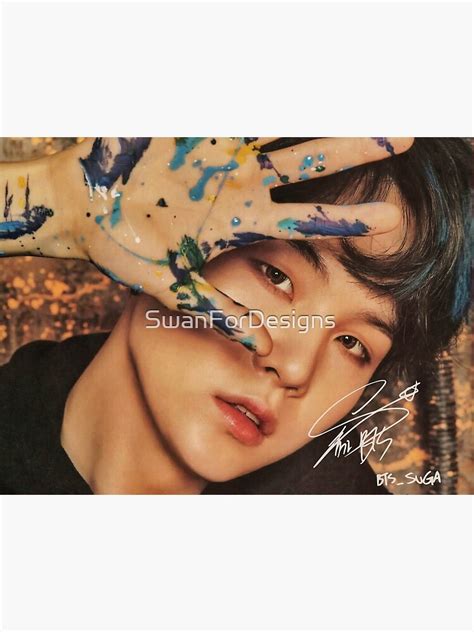 Bts Suga Min Yoon Gi Poster For Sale By Swanfordesigns Redbubble