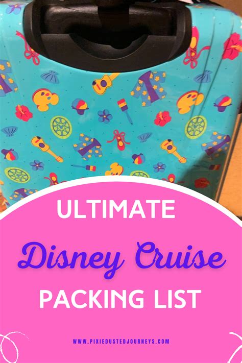 Essential Disney Cruise Packing List - Pixie Dusted Journeys