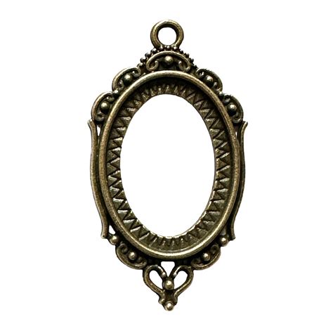 Cast Metal Victorian Style Pendant Bronze Mount Jewelry Mount