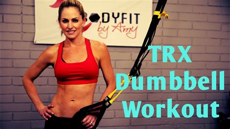 15 Minute Trx With Dumbbell Workout For Strength And Cardio Youtube