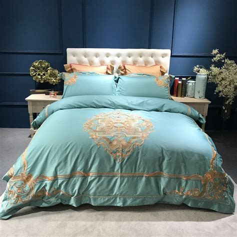 New Europe Luxury Embroidery Bedding Sets Egypt Cotton S Duvet