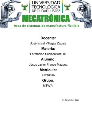 Resultado DE Aprendizaje Unidad 1 11 de junio de 2023 Docente José