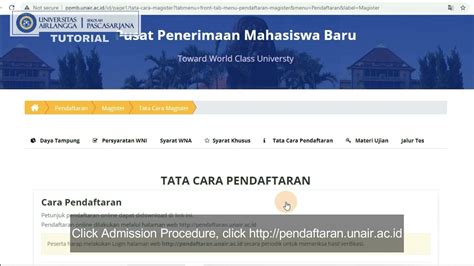 Tutorial Pendaftaran Mahasiswa Baru Sekolah Pascasarjana Universitas