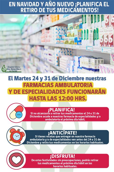 Revisa los horarios de visita y de atención en nuestras farmacias