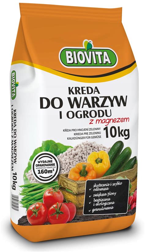 KREDA NAWOZOWA Z MAGNEZEM GRANULOWANA 10 kg NAWÓZ WAPNIOWY KREDA