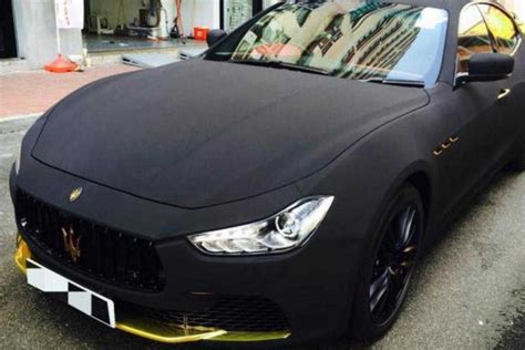 See How A Maserati Ghibli Looks Covered With Suede