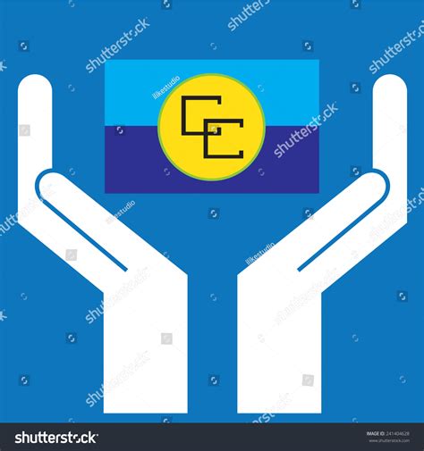 Hand Showing Caribbean Community Caricom Flag Stock Vector (Royalty Free) 241404628 | Shutterstock