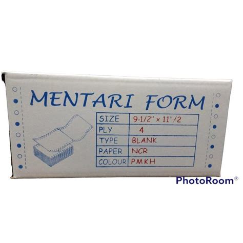 Jual Kertas Continuous Continous Form 4 Ply Bagi 2 4 Rangkap K4 2 Ncr