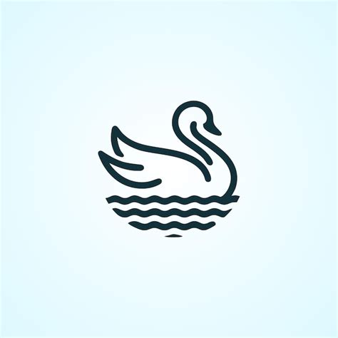 Ilustraci N De La Plantilla Del Icono Del Dise O Del Logotipo Del Cisne