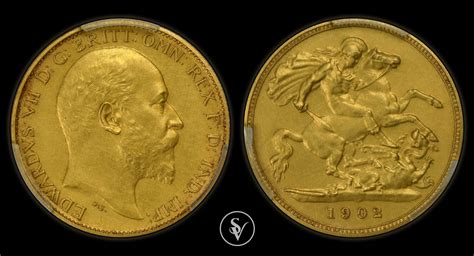 1902 Edward VII Proof Half Sovereign Matte PR62 PCGS Coins And