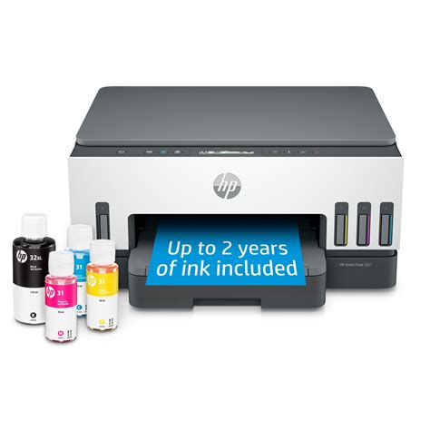 Hp Smart Tank 7001 Wireless All In One Cartridge Free Color Ink Tank Printer Up To 2 Years Of