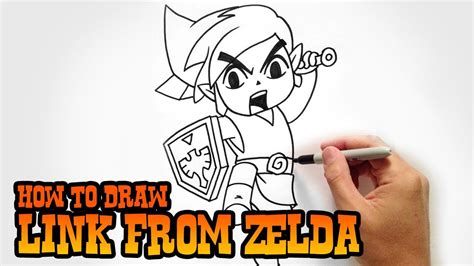 How To Draw Link From Legend Of Zelda YouTube Zelda Drawing Legend