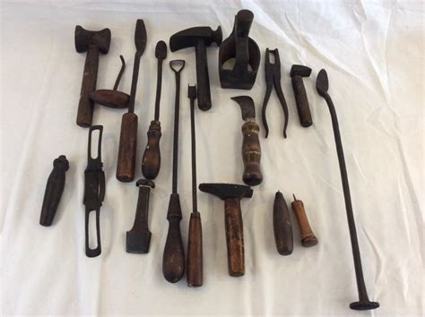 Lot Great Collection Of Cobbler S Tools