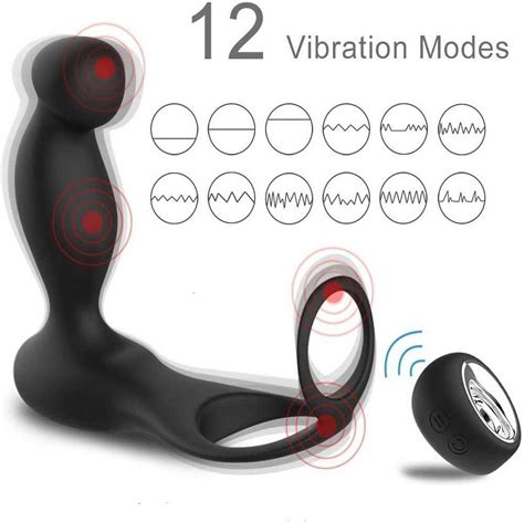 Prostate Massager Anal Vibrator With Multiple Vibrating Butt Plug Anal