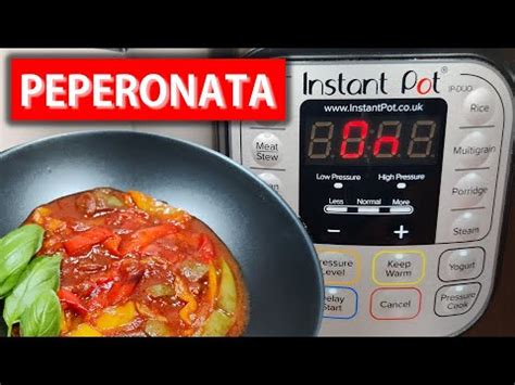 Instant Pot Come Fare La Peperonata Youtube