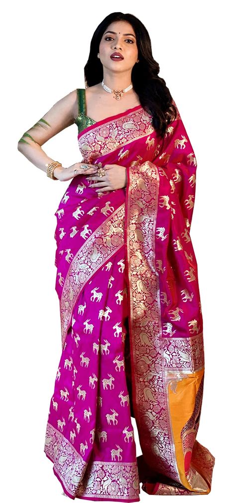 Buy Vasttram Women S Kashmiri Pattu Kanchipuram Banarasi Lichi Silk