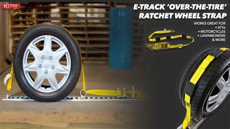 How To Use E Track Over The Tire Ratchet Wheel Strap Youtube