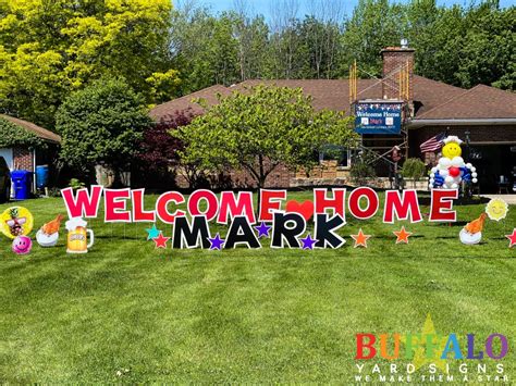 'Welcome Home' Yard Sign - Buffalo Yard Signs