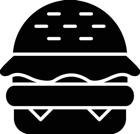 Hamburger Glyph Icon 9425002 Vector Art At Vecteezy