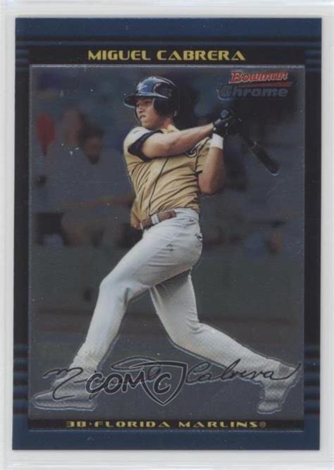 2002 Bowman Chrome Draft Picks Prospects Miguel Cabrera BDP156 EBay