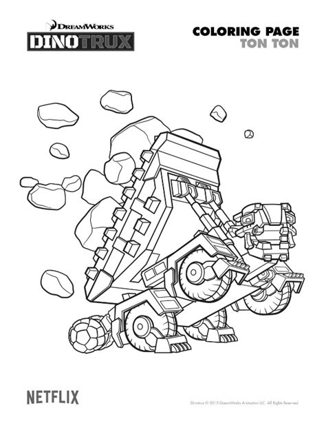 Dibujos Para Colorear De Dinotrux