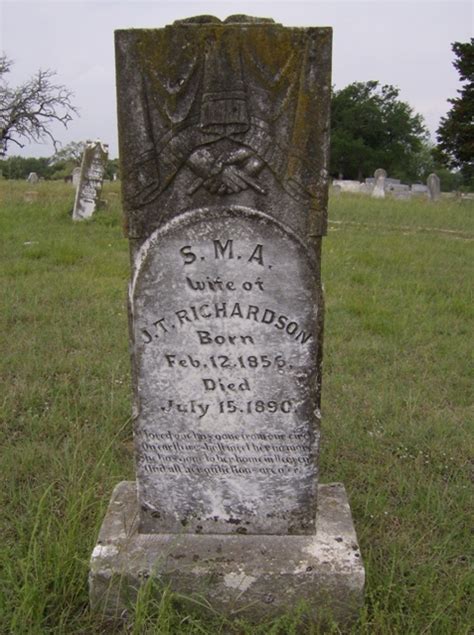 Sara Melissa Lewis Richardson 1856 1890 Find A Grave Memorial