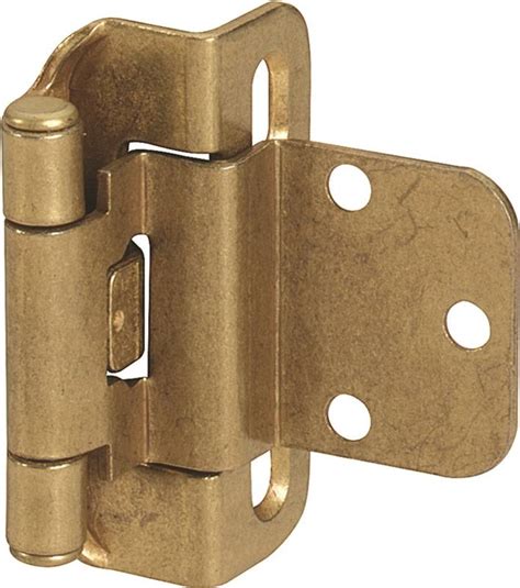 Amerock Bp7565bb Self Closing Partial Wrap Around Cabinet Hinge 3 Hole 2 1 4 In L Steel