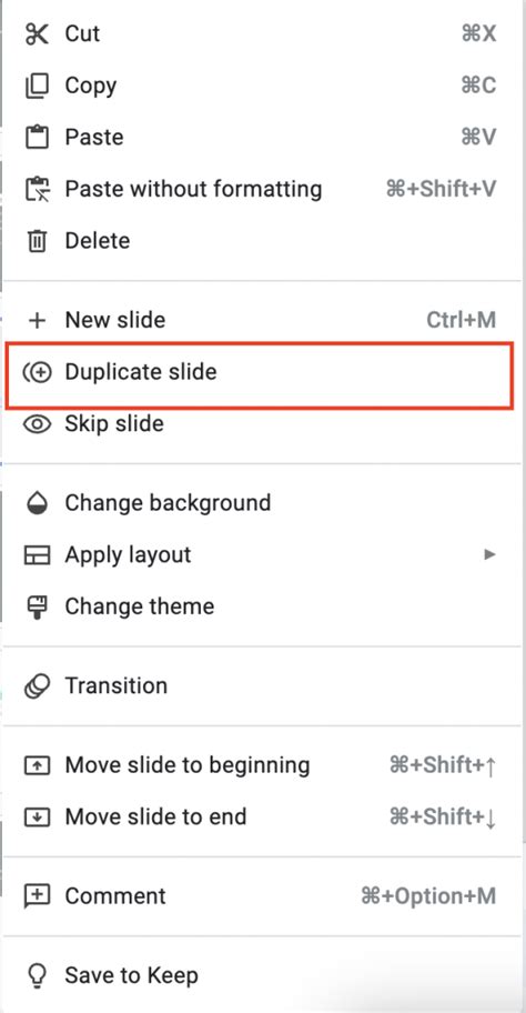 How To Duplicate A Slide In Google Slides