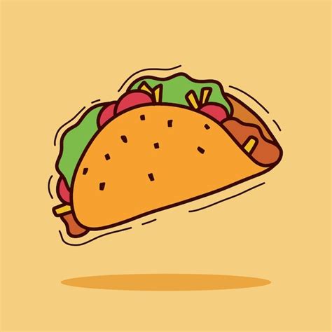 Ilustraci N De Icono Vectorial De Dibujos Animados De Comida Mexicana