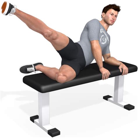 Bench Side Lying Hip Abduction Video Exercise Guide