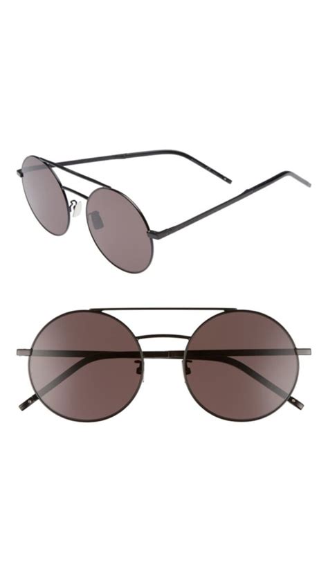 Tracy Tutor S Black Round Aviator Sunglasses