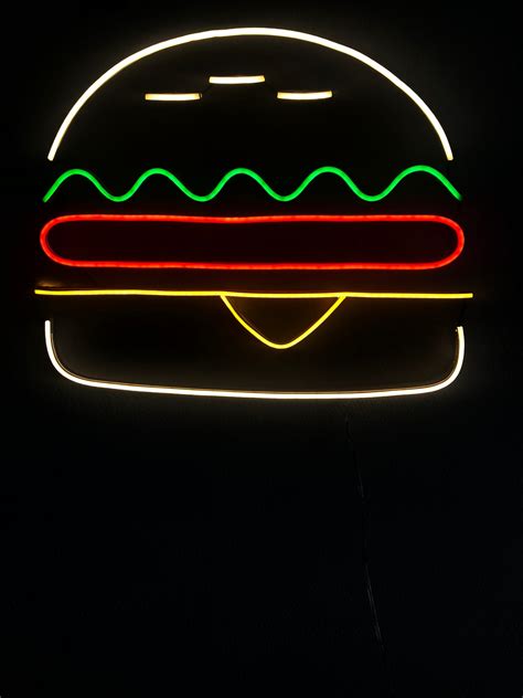 HAMBURGUER NEON Loja Ledd