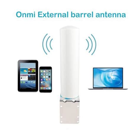 Hexu WiFi Antennas 4G LTE Outdoor Barrel Antenna Dual Interface SMA TS9