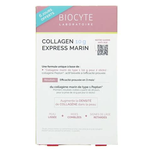 Biocyte Collagen Express Marin 10g 30 Sticks IllicoPharma