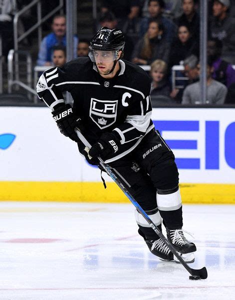 Anze Kopitar Photos - Anze Kopitar #11 of the Los Angeles Kings turns ...