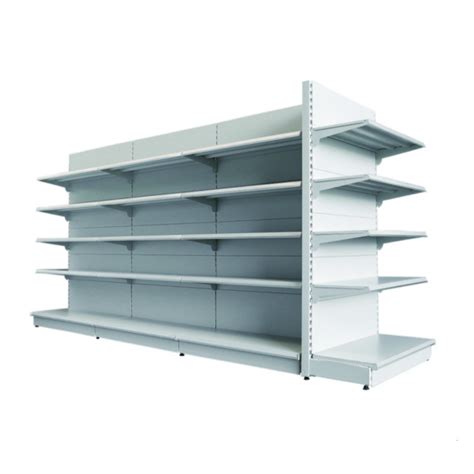 Double Side Tego Metal Supermarket Gondola Shelf Tego Shelf And