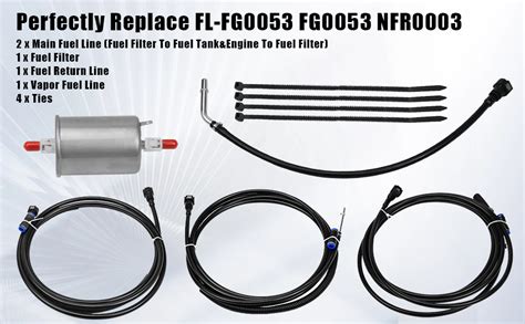 Nylon Fuel Lines Kit Fit For Chevy Silverado Gmc Sierra 1500 2500 3500 4 8l 5 3l 6