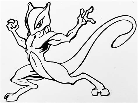 Mewtwo Coloring Page Printable Pokemon Coloring Page 40 Off